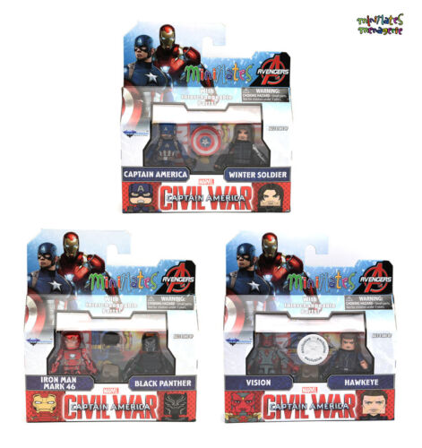 Marvel Minimates TRU Toys R Us Captain America guerre civile Film Jeu Complet
