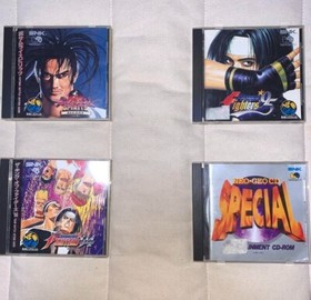 Neo-geo CD game console set, working condition confirmed + 4 software sets