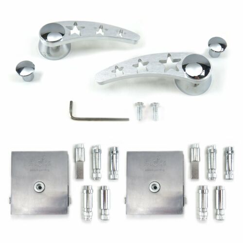 Details about  &nbsp;Billet Star Window Cranks with Switches (pair) AutoLoc AUTDNWC004S muscle