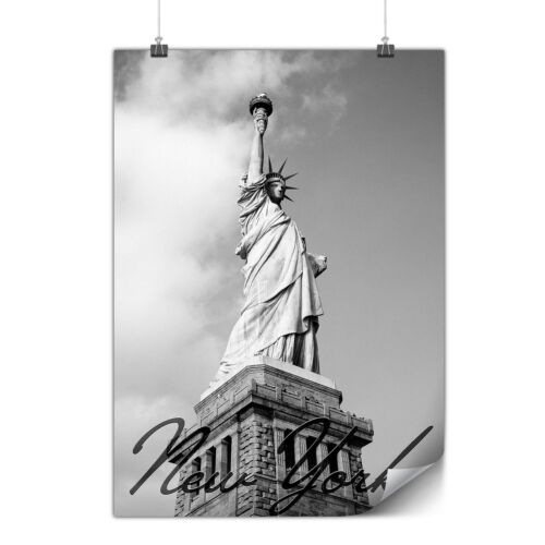 Freedom Statue NY Matte//Glossy PosterWellcoda