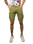 Bermuda uomo pantaloni corti cargo tasconi laterali verde blu sabbia militare