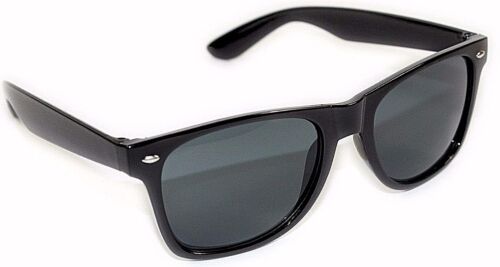 Black Sunglasses Mens Ladies Retro Vintage Shades Unisex Classic Fashion Glasses 
