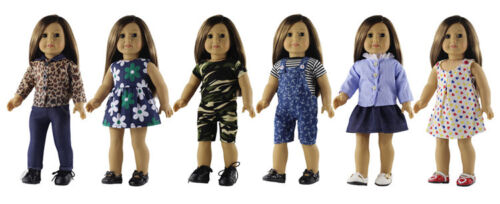 6 Set Doll Clothes for 18/" American Girl Doll Handmade Casual Wear Outfit