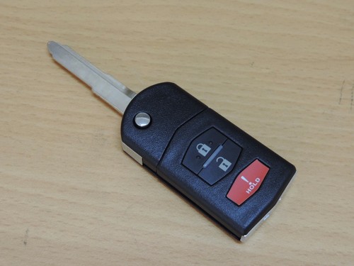 New Alin1 Flip Key Remote For Mazda 6 5 Doors Transponder Chip Transmitter