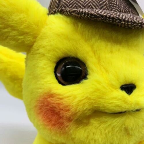 Stofftier Detektiv Pikachu Pokemon Plüsch Plüschtiere Kuscheltier Figur Film Neu