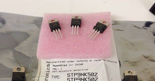 1 Stück 1 piece STP9NK50Z N-CHN MOSFET 500V 0.72Ohm 7.2A 110W TO-220 IRF840