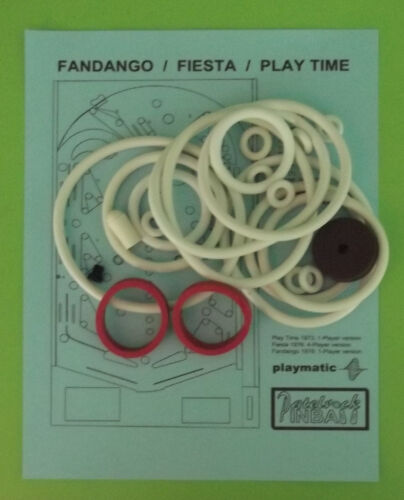 Fandango Playmatic Play Time Fiesta pinball rubber ring kit