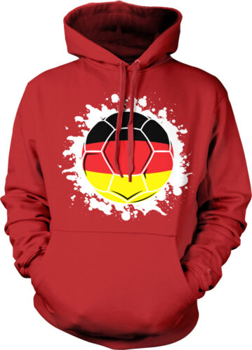 Federal Republic of Germany Soccer Ball Flag Deutschland Hoodie Pullover 