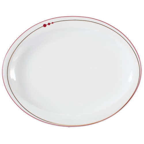 Seltmann Weiden Top Life Mirage 22539 Teller oval 25 cm Porzellan Dessertteller