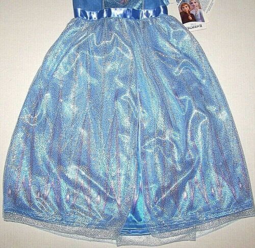 Nwt New Disney Frozen II 2 Princess Elsa Nightgown Pajamas Costume Glitter Girl