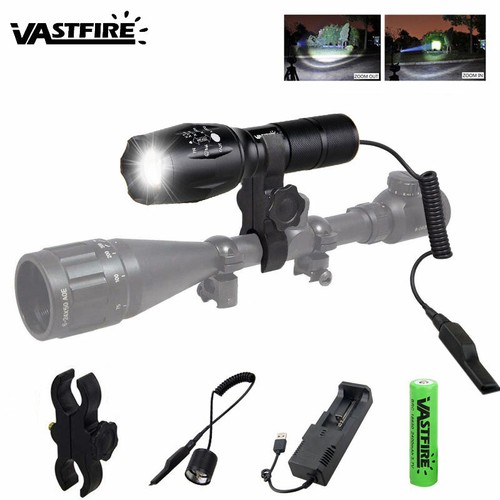 Grün Rot Weiß Zoombar Taktische jagd Taschenlampe Licht USB Aufladen 18650 Akku