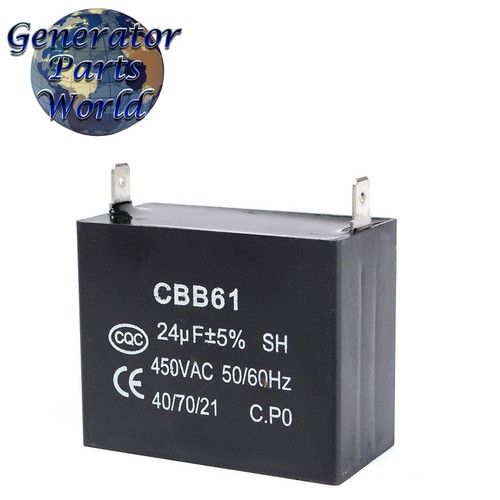 Coleman 24uF Capacitor for Powermate Proforce MFD CBB61 450VAC Generator 0065134