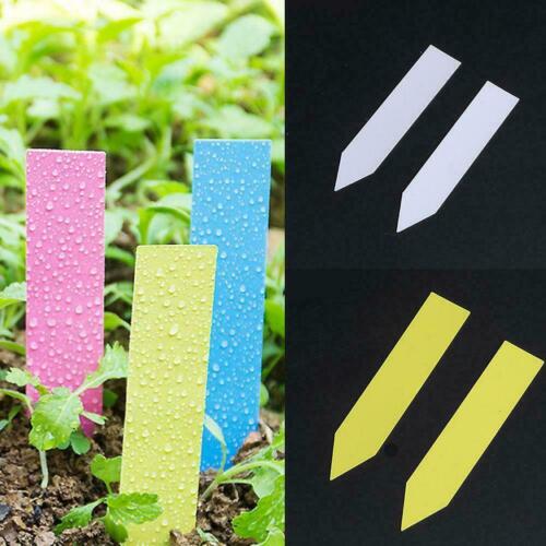 Garden Plant Pot Markers Plastic Stake Tags Yard Court Nursery Seed Label D Q6Z2 