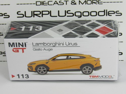 TSM Model 2020 Mini-GT 1:64 Overseas Edition LAMBORGHINI URUS Giallo Auge LHD