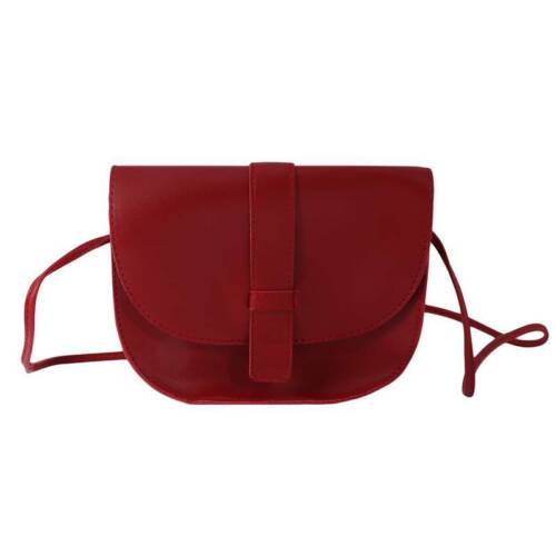 Fashion Crossbody Bag Women PU Leather Semicircle Shoulder Saddle Bags J