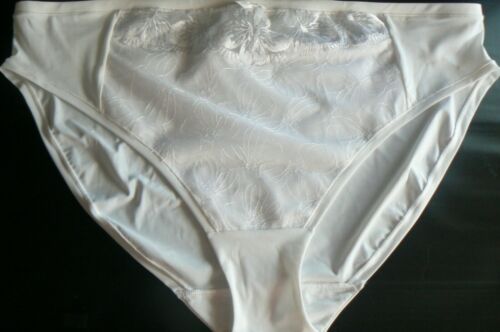 M/&S la haute jambe Knickers Lace Front Blanc Taille UK 8-22 24-26 neuf étiquettes £ 8