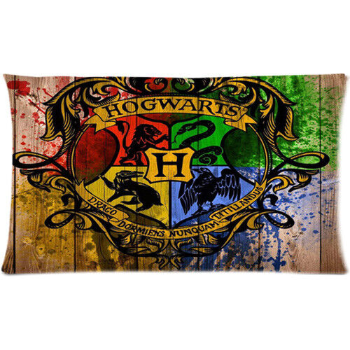 New Harry Potter Hogwarts Pillow Cases 36*20 size Two Side Print