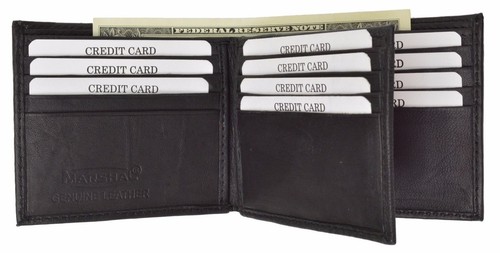 RFID blocking Homme deux volets Portefeuille garder l/'identité et cartes de crédit Safe