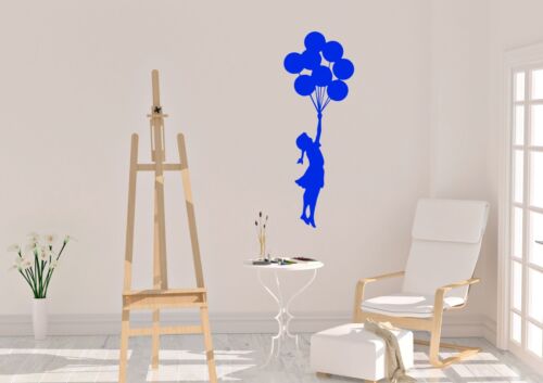 Banksy Style Girl With Balloons Inspired Design Wall Art Decal Vinyl Sticker 