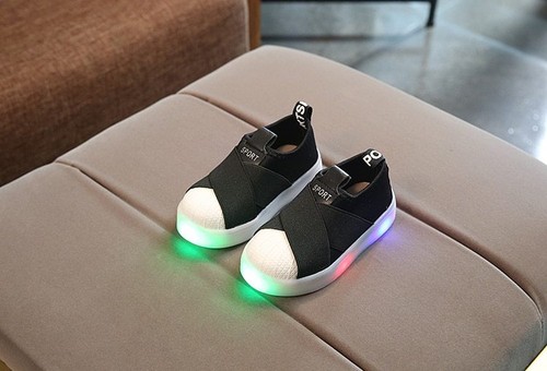 Children Sports Shoes For Baby Girls Boys Luminous Shoes with Light Size 21-30
