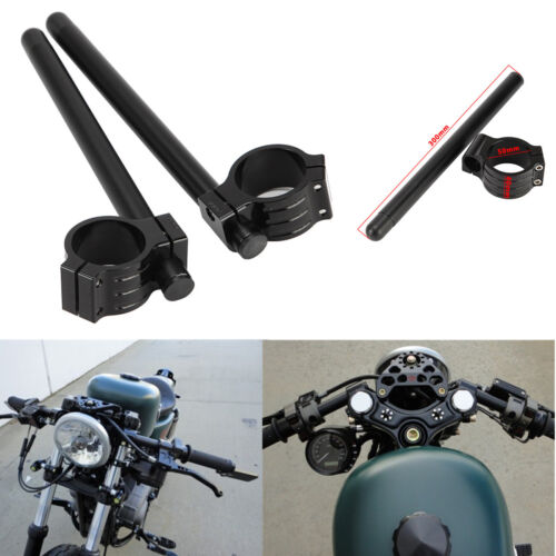 50mm Black Clip on ons Handlebar for Yamaha YZF R6 2005-2015 /& YZF-R1 1998-2015