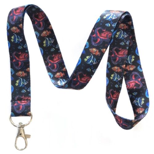 Details about   Ocean Life Shark Dolphin Whale Lanyards Id Badge Holders Keychains By Execucat 