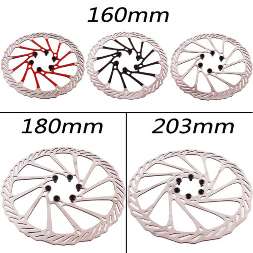 160//180//203mm MTB Bike Disc Brake 6 Bolts Rotor Cycling T25 Screws Torx Wrench