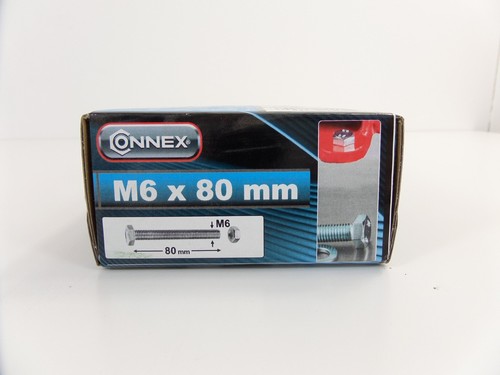 Connex Sechskantschrauben M6 x 80 mm 50Stk