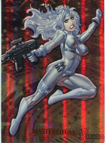 Marvel Masterpieces 2007 Fleer Foil Parallel Base Card #76 Silver Sable