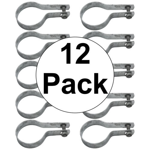 1-3/8" to 6-5/8" CHAIN LINK FENCE TENSION BANDS Chain Link Hardware Qty 12 