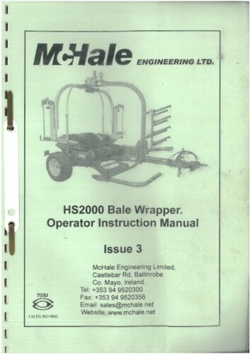 McHale balewrapper HS2000 Manual del operador-Envoltura 