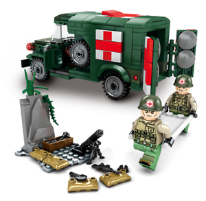 Sembo-101271 Krieg Krankenwagen Armee Figur Spielzeug Modell 368pcs