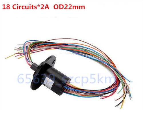 NEW Capsule Slip Ring 18 Wires 22mm 2A AC240V 300Rpm F Monitor  Test Equipment 