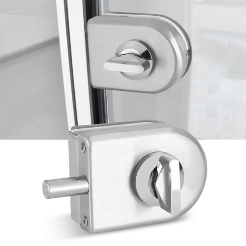 10mm-12mm Glass Door Single Knob Lock  Stainless Steel Household Office