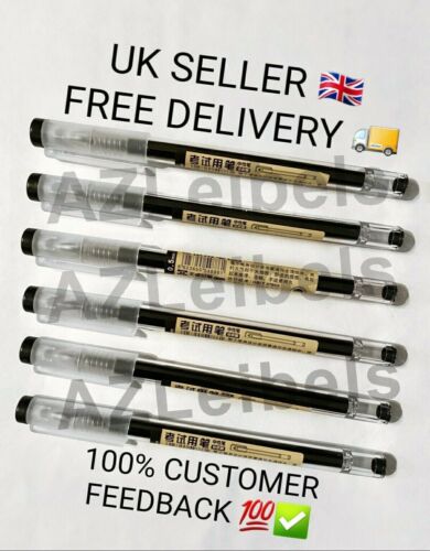 Pack of 6 FREE DELIVERY Japanese Gel Pens 0.5mm Fine Tip 