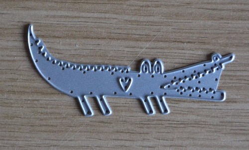 Cute Funny CROCODILE ALLIGATOR Reptile Animal Zoo Metal Cutting Die C34