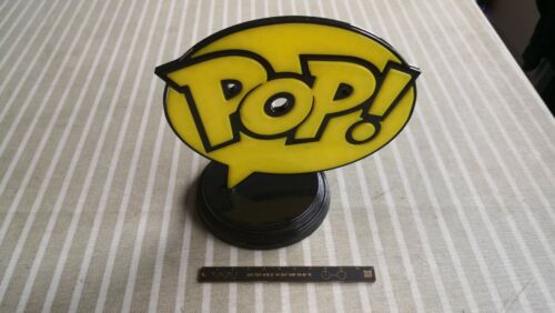 Logo Pop  de Funko Pop impreso en 3D plastico ABS