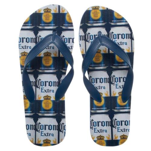 Corona Mens Sandals S M L Flip Flops Cerveza Extra Beer NEW Father's Day Gift 