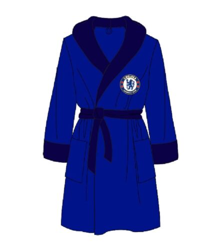 Mens Chelsea Dressing Gown Official Football Club Fleece Dressing Gown Robe S-XL 