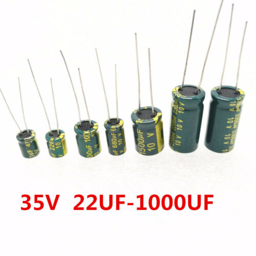 Details about  / 35V Low ESR high frequency aluminum capacitor 100//220//330//470//1000//2200-4700 UF