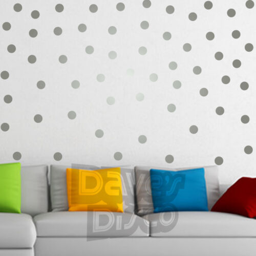 POLKA DOTS set pack of 60 wall art stickers decals dot spot window sticker decal