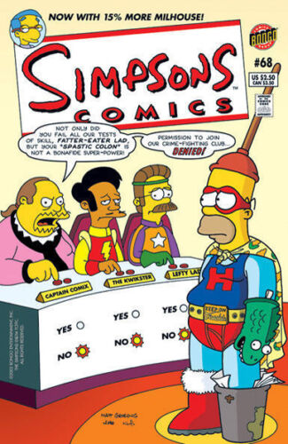 Simpsons Comics #68 LEGION ADVENTURE #247 spoof