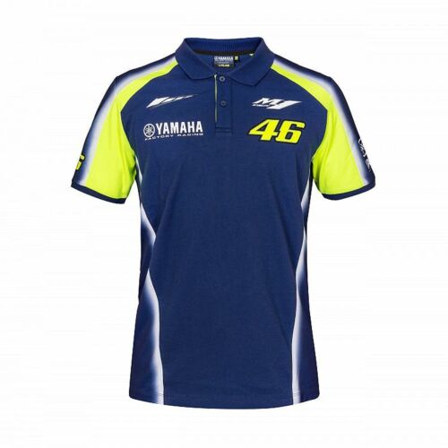 NEW Valentino Rossi 46 Moto GP YAMAHA Team Polo shirt Mens OFFICIAL 