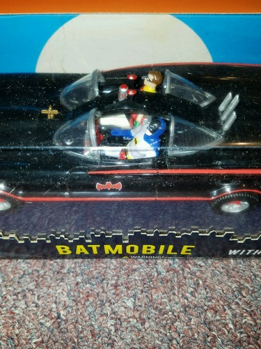 NJ Croce 10/" Classic TV Series Batmobile with Bendable Figures