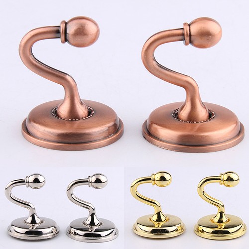 New Curtain Holdbacks Vintage Alloy Window Wall Drapery Hooks Tiebacks 1 Pair