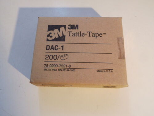 3M Tattle-Tape DAC-1  200 Stück 75-0299-7521-8 Security Strips Sicherheitsstreif 