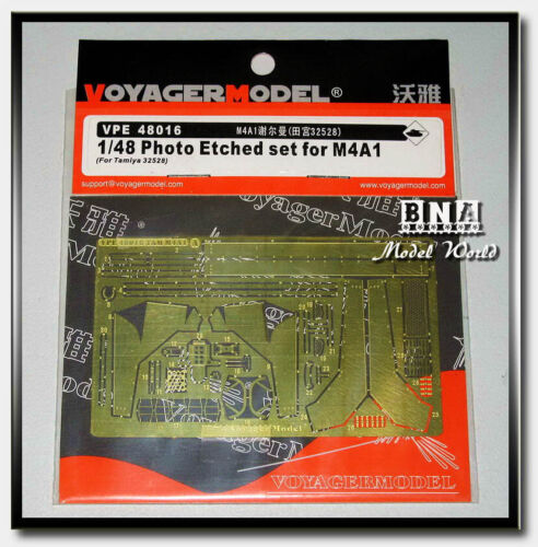 2pcs Voyager Photoetch for 1//48 US M4A1 Sherman for Tamiya kit