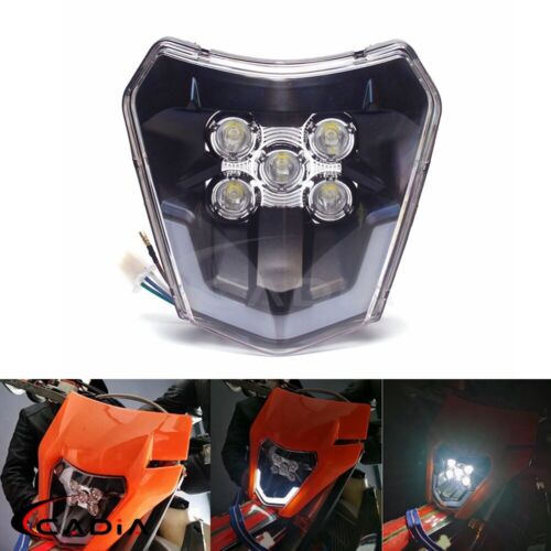 For EXC XCF EXC-F Six Day XR RM FE 450 Dirt Bike Dual Sport LED Headlight Enduro
