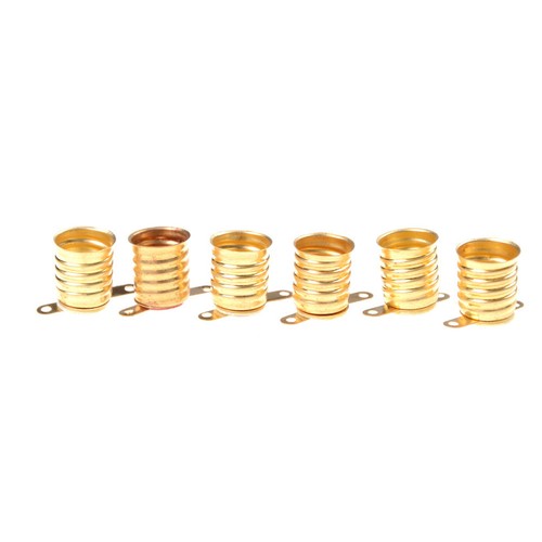 5pcs//set E10 Straight Copper Light Bulb Screw Base PCB Socket Lamp Holder MAEKYF