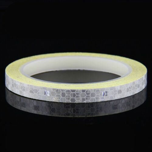 PVC PET Reflective Safety Tape Self Adhesive Pinstripe Sticker Strip Decal 8m